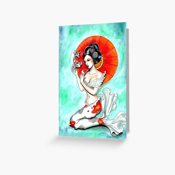 Koi Greeting Card