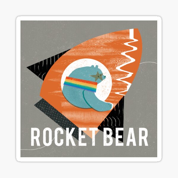 Rocket Bear x Mori Sticker