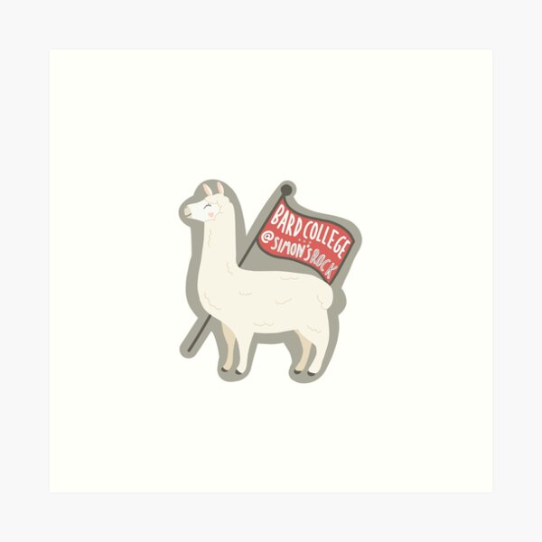 Artikel-Vorschau von Bard Llama College Maskottchen!, designt und verkauft von KatyaCon.