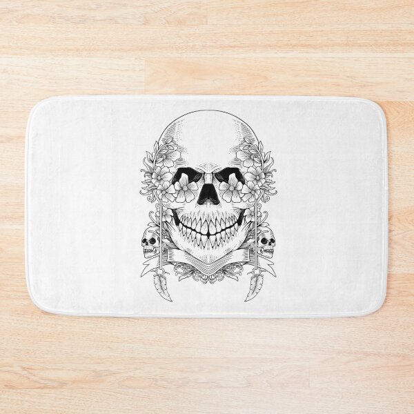 Item preview, Skeleton Skull With Flowers  designed and sold by JTS STORE.