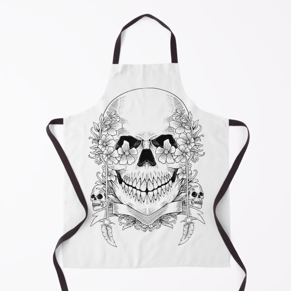 Item preview, Skeleton Skull With Flowers  designed and sold by JTS STORE.