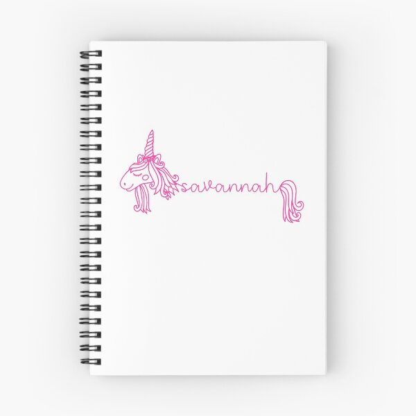 Item preview, Savannah Pink Unicorn Personalized Girl Name designed and sold by JaneApril.