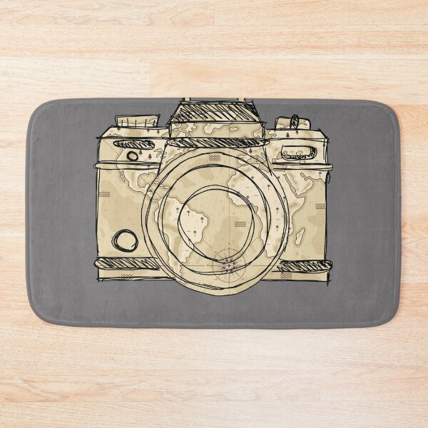 Item preview,  Travelling Photographer | Camera Doodle With World Map designed and sold by CarlosAlberto.