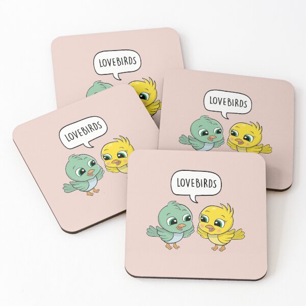 Item preview, Lovebirds - Cute Bird Sweethearts Cartoon Love Pun designed and sold by LEFDDesigns.