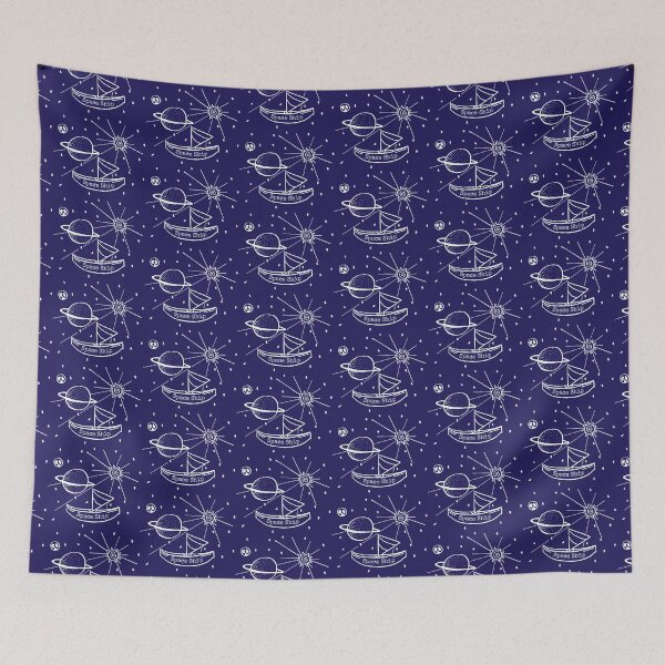 Item preview, Space Ship- Funny Sail Boat in Space Design designed and sold by Davey's Designs.