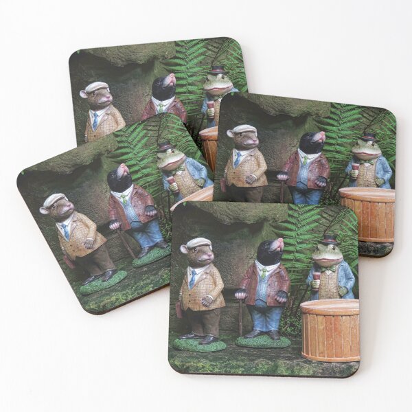 Item preview, Ratty, Mole, Toad and Badger - Dewstow Gardens designed and sold by Marilyn Harris.