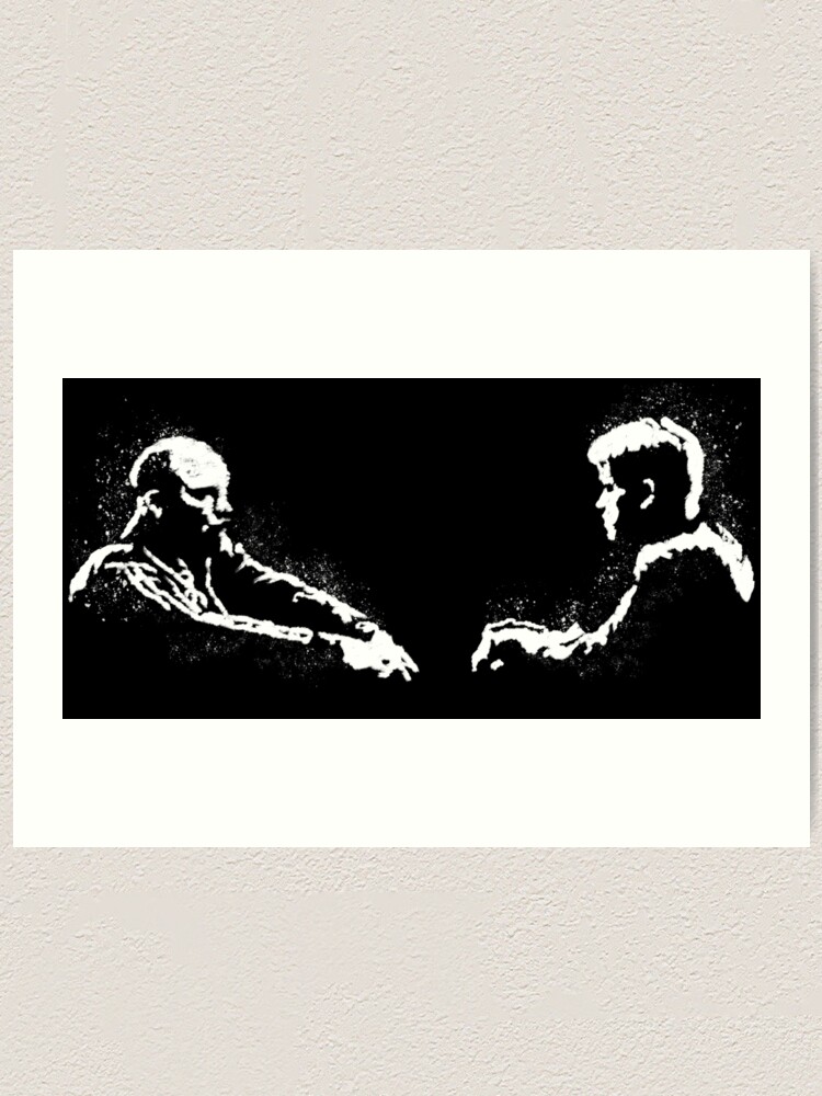 Alternate view of Teddy KGB v Mike Art Print