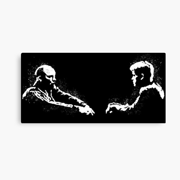 Teddy KGB v Mike Canvas Print