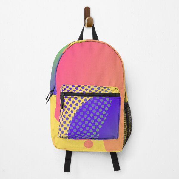 Item preview, Mult Color Geometic Shapes on Yellow Orange Background designed and sold by simplysharon.