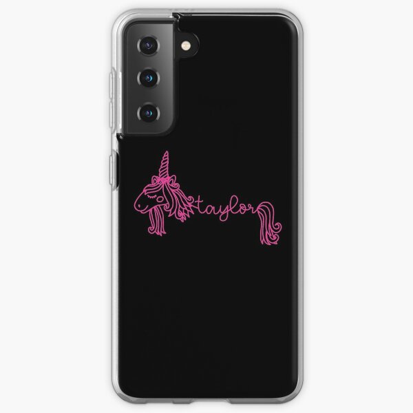 Gianna Pink Unicorn Personalized Girl Name Samsung Galaxy Phone Case By Janeapril Redbubble