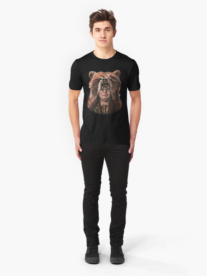 Alternate view of Bear Schrute Slim Fit T-Shirt