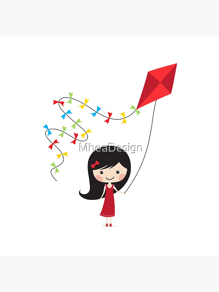 Girl with kite by MheaDesign