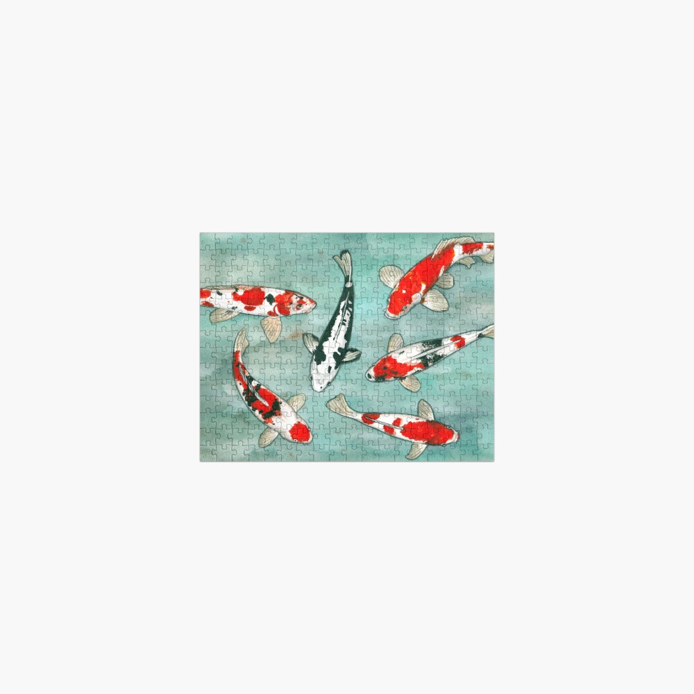Le ballet des carpes koi Jigsaw Puzzle