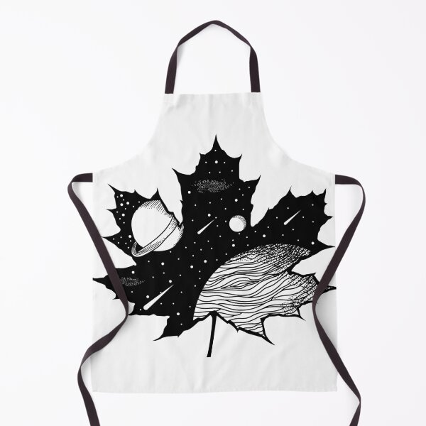 Item preview, Black White Space Maple Leaf designed and sold by JTS STORE.