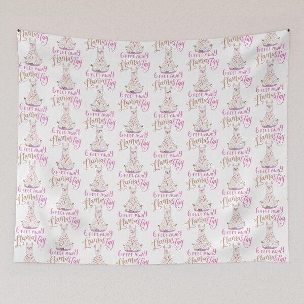 Item preview, Lamastay 6 Feet Away Llama Stay Away Social Distancing designed and sold by DoubleBrush.