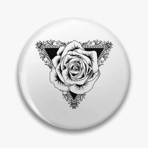 Item preview, Black White Triangle  Rose designed and sold by JTS STORE.