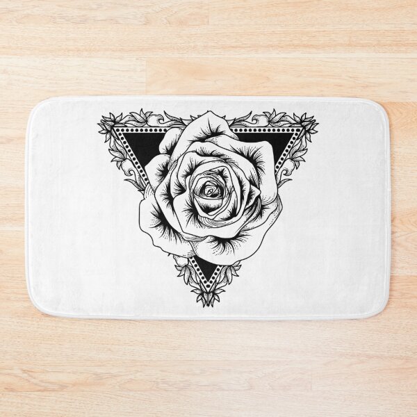 Item preview, Black White Triangle  Rose designed and sold by JTS STORE.
