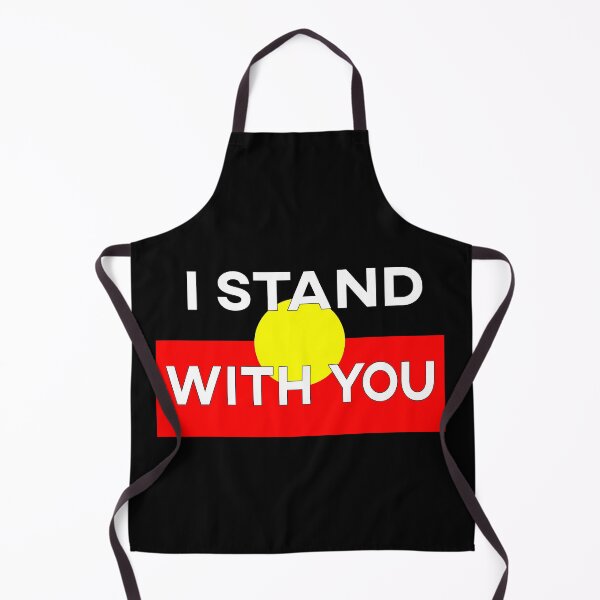 Item preview, Aboriginal Flag with the words I stand with you designed and sold by enriquepma.