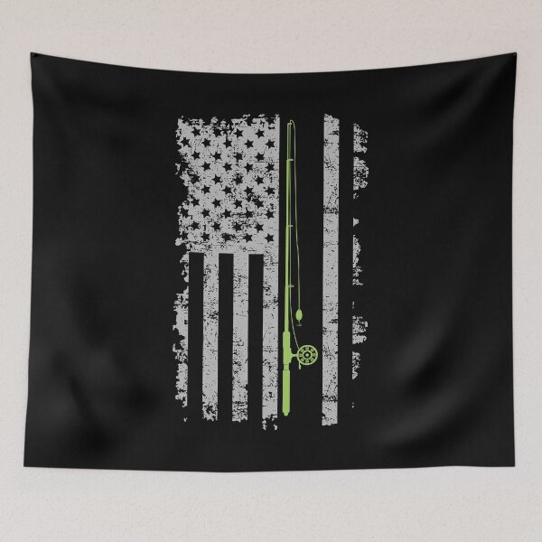 Item preview, Fishing Pole American Flag Fisherman designed and sold by EstelleStar.