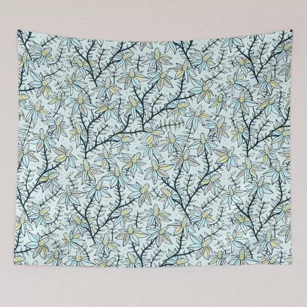 Item preview, Floral pattern stickers, Floral stickers set, Floral pattern mask, Floral pattern t-shirts designed and sold by quixoticmonkey.