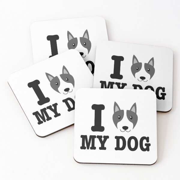 Artikelvorschau, Ich liebe meinen Hund American Bulldog Print entworfen und verkauft von nikkidawn74.