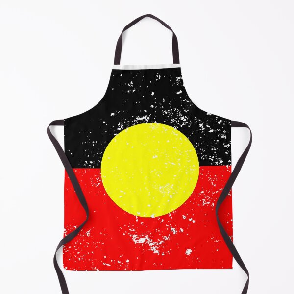 Item preview, Aboriginal Flag with distressed effect designed and sold by enriquepma.