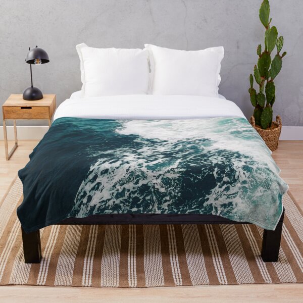 Item preview, Apple Famous Blue Waves Wallpaper  designed and sold by Memituss.