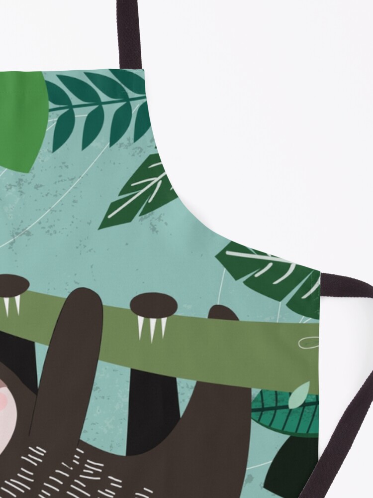 Alternate view of Woodland Jungle Tree Sloth Apron