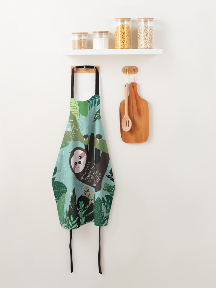 Alternate view of Woodland Jungle Tree Sloth Apron