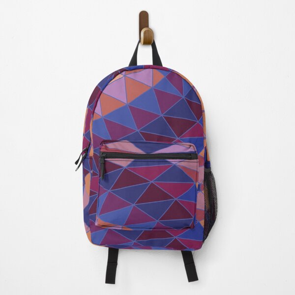 Item preview, Geodesic Marquise - plum, blue and peach - Geometric pattern by Cecca Designs designed and sold by Cecca-Designs.
