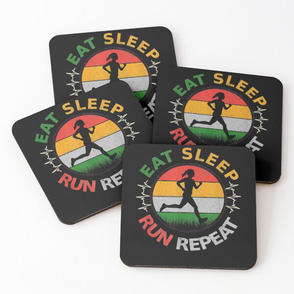 Item preview, Retro Vintage Eat Sleep Run Repeat Woman's Running Gift designed and sold by BestDesign77.