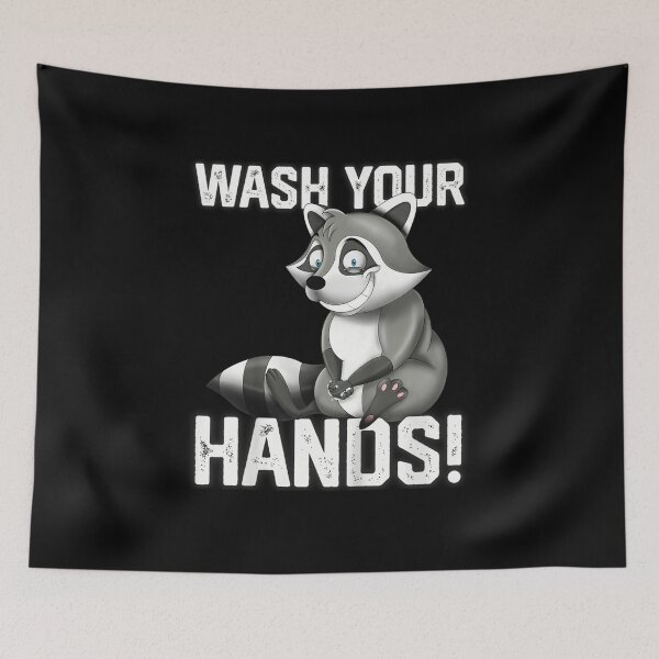 Item preview, Wash Your Hands Flu Cold Virus Influenza Fox Gift designed and sold by Deluxe2007.