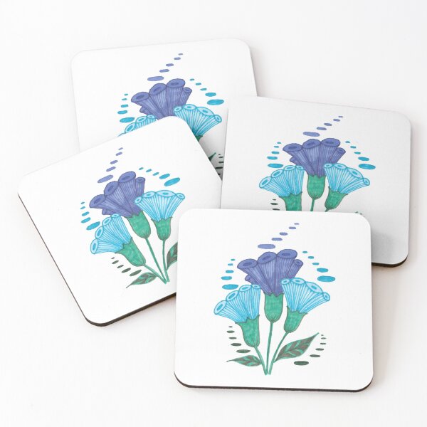 Item preview, Bouquet of Bellflowers Floral Print designed and sold by ckylin.