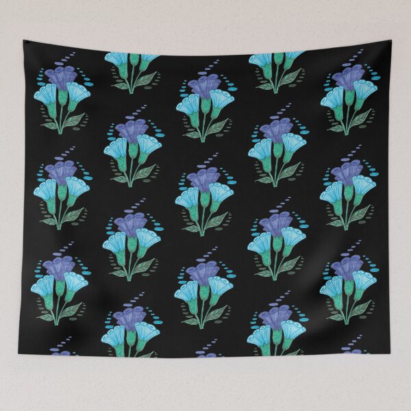Item preview, Bouquet of Bellflowers Floral Print designed and sold by ckylin.