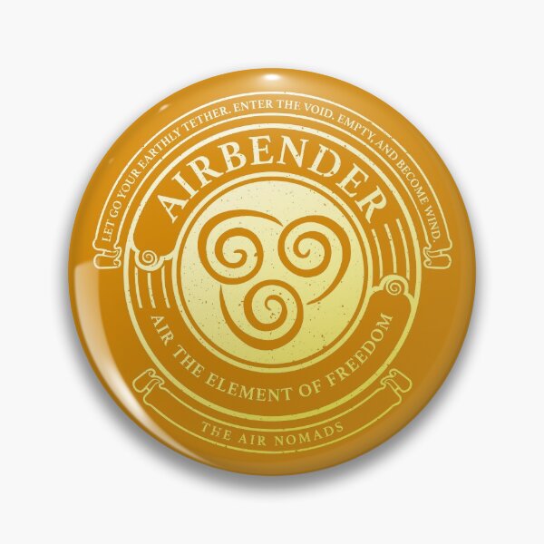 ATLA Airbender Symbol: Avatar-Inspired Design Pin