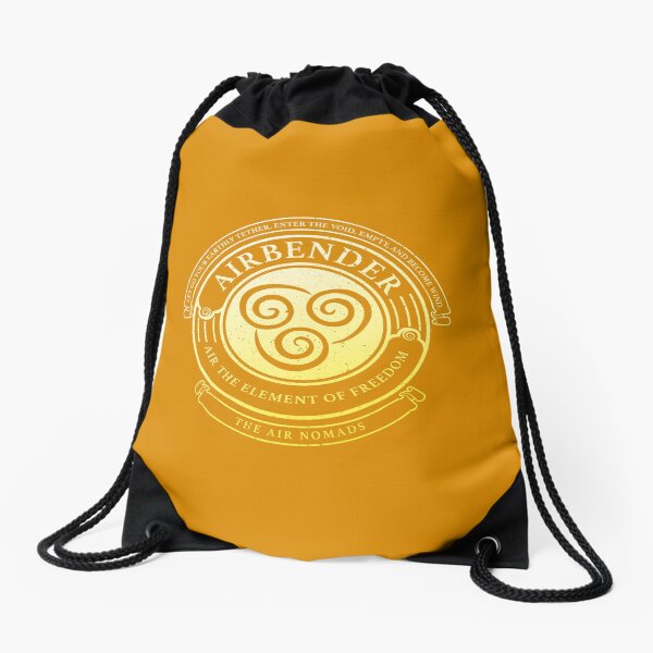ATLA Airbender Symbol: Avatar-Inspired Design Drawstring Bag