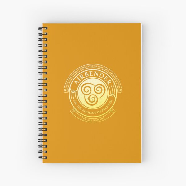 ATLA Airbender Symbol: Avatar-Inspired Design Spiral Notebook