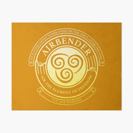 ATLA Airbender Symbol: Avatar-Inspired Design Art Board Print