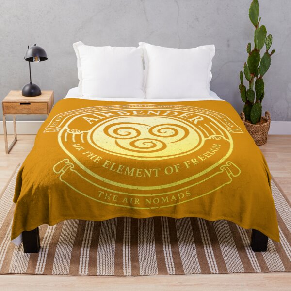 ATLA Airbender Symbol: Avatar-Inspired Design Throw Blanket