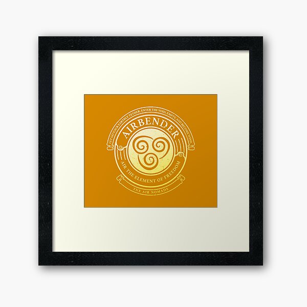 ATLA Airbender Symbol: Avatar-Inspired Design Framed Art Print