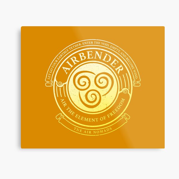 ATLA Airbender Symbol: Avatar-Inspired Design Metal Print