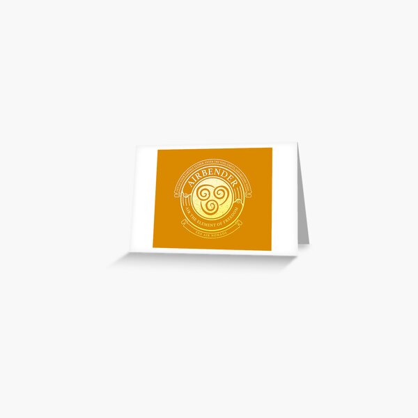 ATLA Airbender Symbol: Avatar-Inspired Design Greeting Card