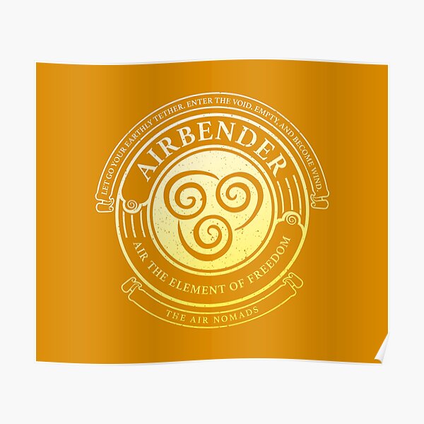 ATLA Airbender Symbol: Avatar-Inspired Design Poster