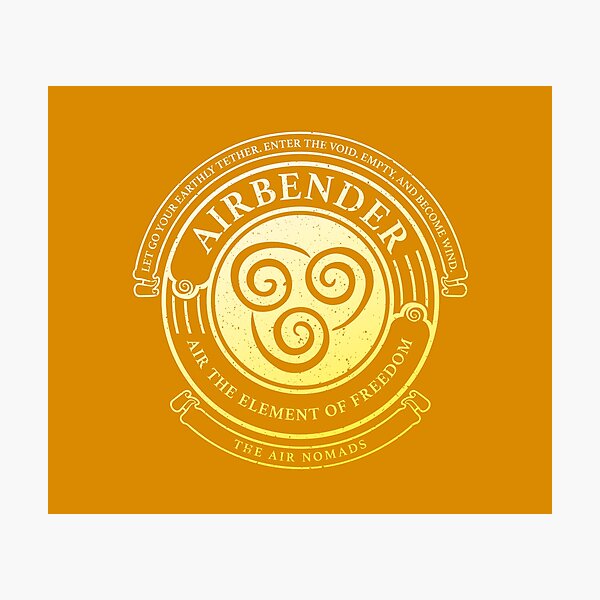 ATLA Airbender Symbol: Avatar-Inspired Design Photographic Print
