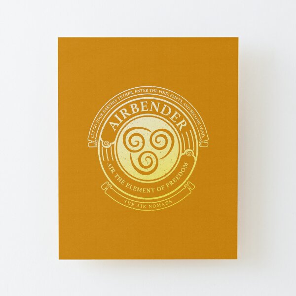 ATLA Airbender Symbol: Avatar-Inspired Design Wood Mounted Print
