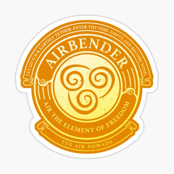 ATLA Airbender Symbol: Avatar-Inspired Design Sticker