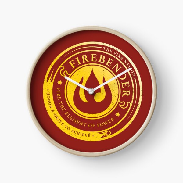 ATLA Firebender Symbol: Avatar-Inspired Design Clock