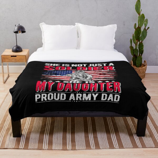 Item preview, She Is Not Just A Solider She Is My Daughter - Proud Army Dad | Military Dad Gift designed and sold by DesignCube.