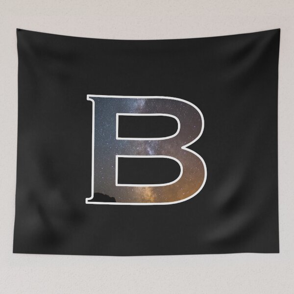 Item preview, Alphabet and galaxy design, letter B designed and sold by funnytshirtco.