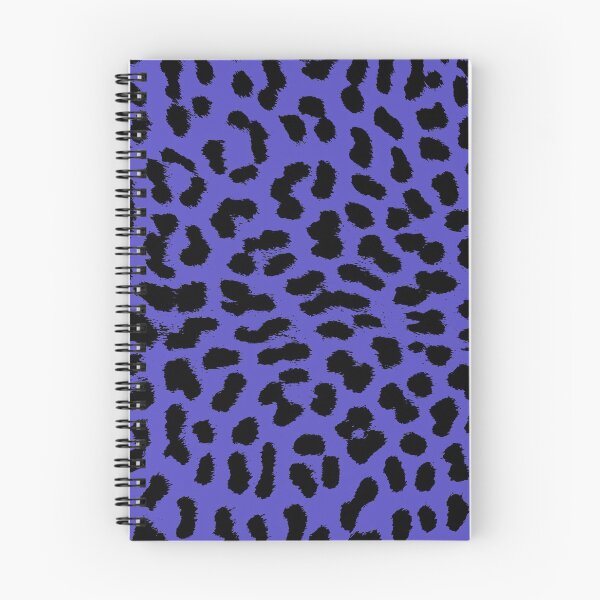 Item preview, Leopard print in blue animal spots pattern designed and sold by MadandMean.